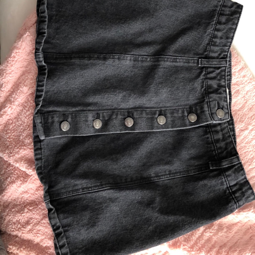 Black jean skirt
